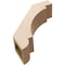 Ekena Millwork 5-inch W x 16-inch D x 16-inch H Aspen Rough Cedar Woodgrain TimberThane Knee Brace, Primed BRCUR05X16X16ASPRCPR - alternate 3